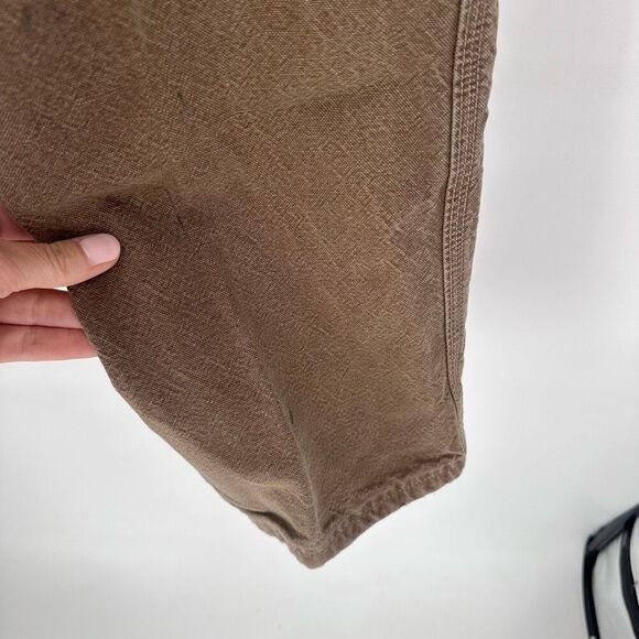 Carhartt Men’s FR jeans Cargo 36 x 32 Tan Brown Worn Electrical Construction - Picture 5 of 13